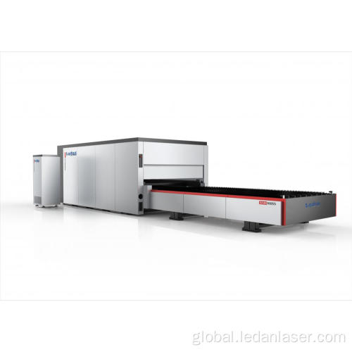 Small Fiber Laser Cutting Machine 12000W Double-table DFDH12030 fiber laser cutting machine Manufactory